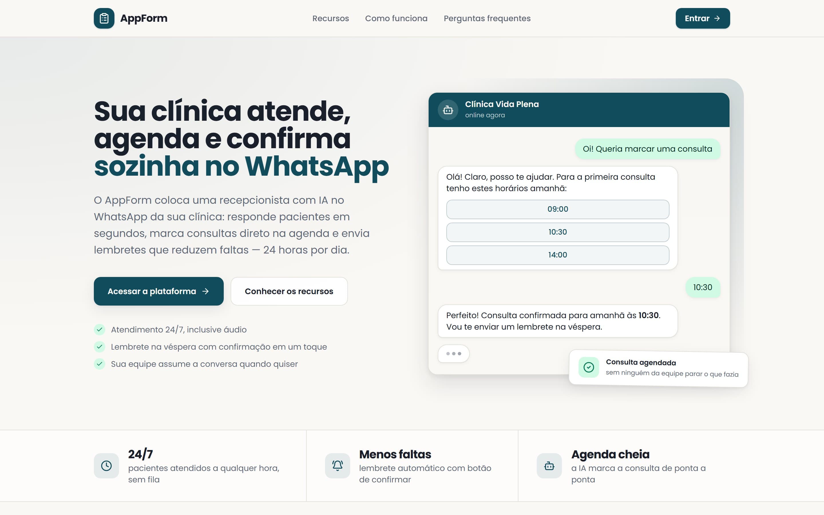 Tela do projeto AppForm